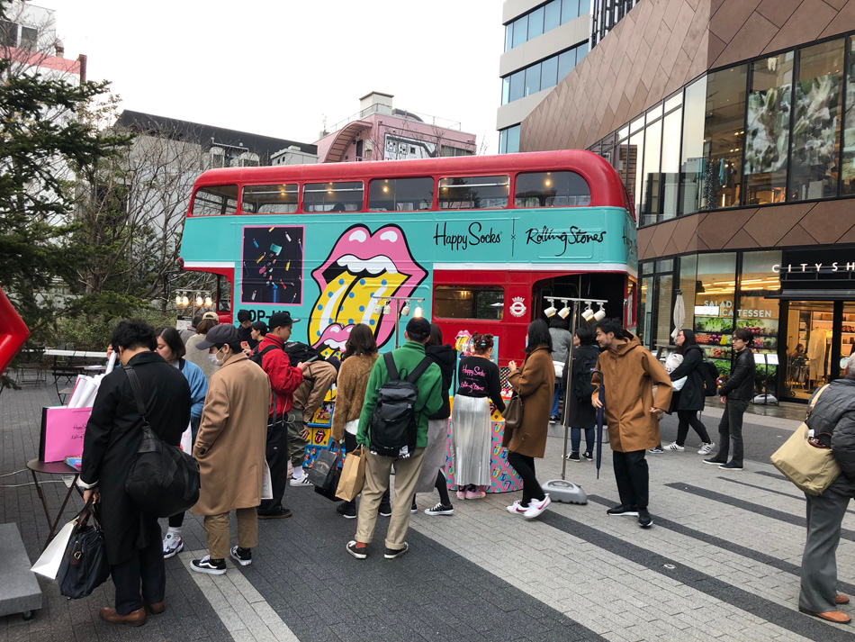ロンドンバスPR走行実施の様子